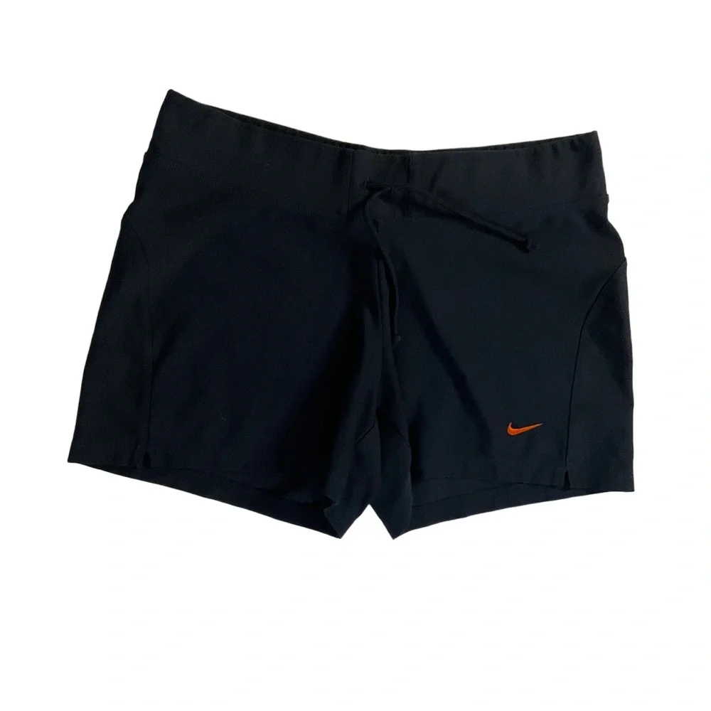 Nike Navy Blue Waistband‎ Fit Dry Athletic Performance Womens Shorts Small